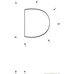 Alphabet P Dot to Dot Worksheet
