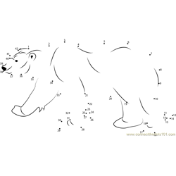 Polar Bear Dot to Dot Worksheet