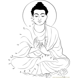 Buddha Purnima Dot to Dot Worksheet