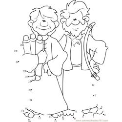 Cain and Abel Two Brothers Dot to Dot Worksheet