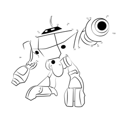 Super Probe BoBoiBoy Dot to Dot Worksheet