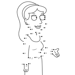Miss Tammy Family Guy Dot to Dot Worksheet