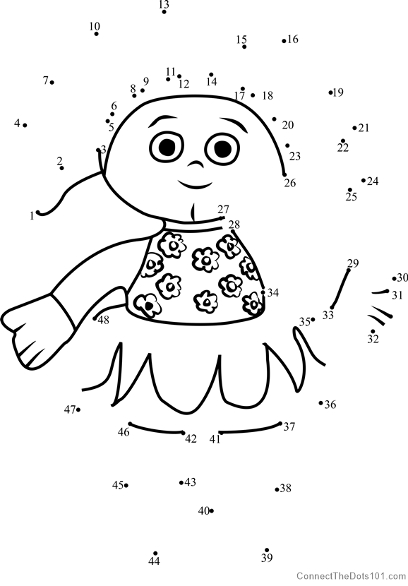 Upsy Daisy Dot To Dot Printable Worksheet Connect The Dots