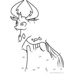 Thorax My Little Pony Dot to Dot Worksheet