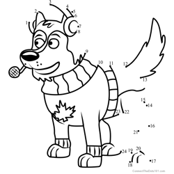 Agent Todd Pound Puppies Dot to Dot Worksheet