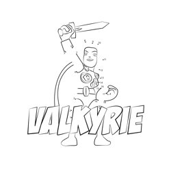 Valkyrie The Super Hero Squad Show Dot to Dot Worksheet