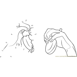 Castanet Playing Hands Position Dot to Dot Worksheet