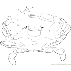 Maryland Crabs Dot to Dot Worksheet