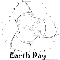 Earth Day Dot to Dot Worksheet