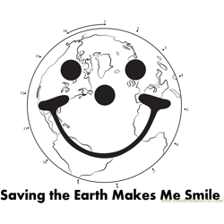Saving the Earth Dot to Dot Worksheet