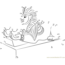 Egyptian Art Dot to Dot Worksheet