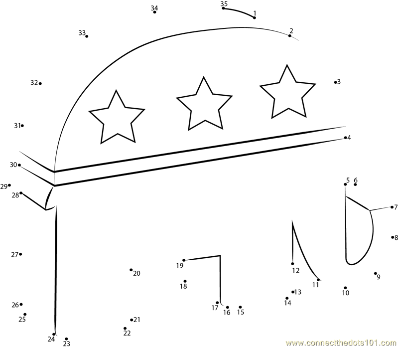 Elephant dot to dot printable worksheet Connect The Dots