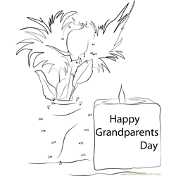 For All Grandparents Dot to Dot Worksheet
