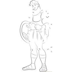 Hercules, the Legendary Hero Dot to Dot Worksheet