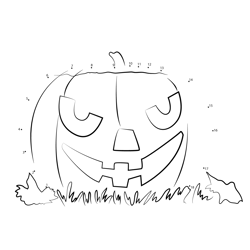 Halloween Pumpkin Dot to Dot Worksheet