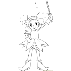 Magical Doremi Ready to Fight Dot to Dot Worksheet