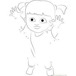 Cute Mary Dot to Dot Worksheet