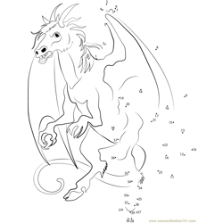 Angry Jersey Devil Dot to Dot Worksheet
