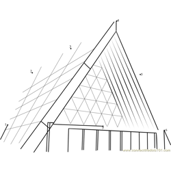 Shigeru Ban's Christchurch Cardboard Cathedral Dot to Dot Worksheet