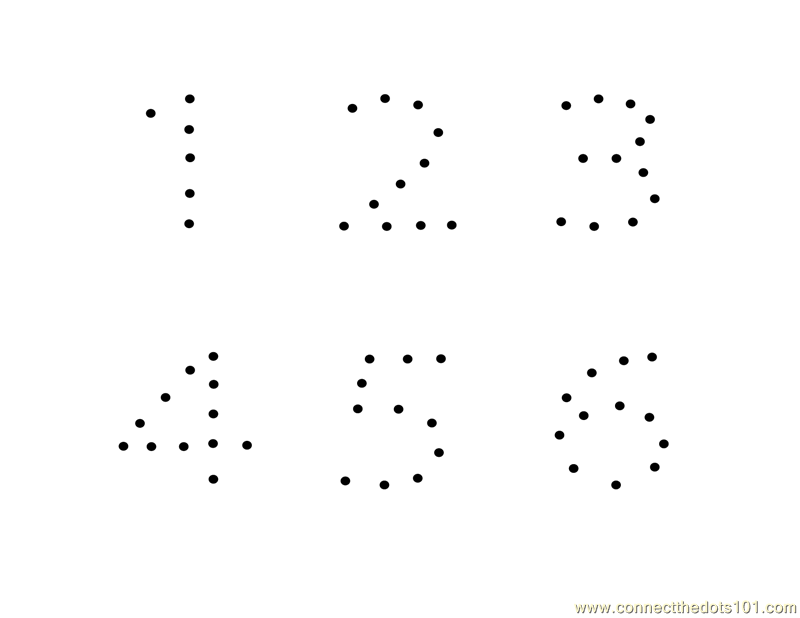 Dot Dot By Numbers 1 20 Count Backwards By 1 From 20 Tempat Les