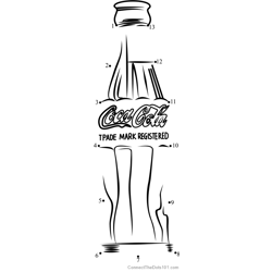 Coca Cola by Andy Warhol Dot to Dot Worksheet