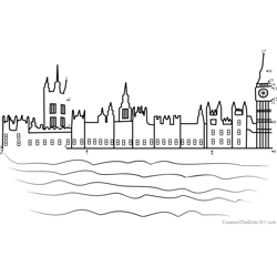 Houses of Parliament Dot to Dot Worksheet