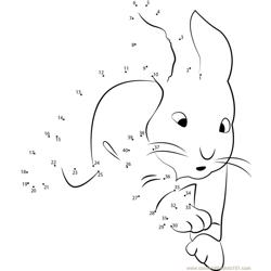 Naughty Peter Rabbit Dot to Dot Worksheet