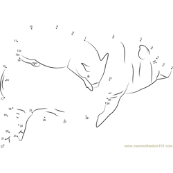 Sleeping Pigs by Shalotka Dot to Dot Worksheet