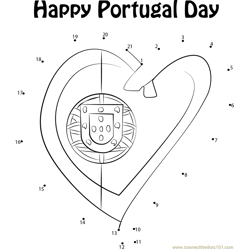 Enjoy Portugal Day Dot to Dot Worksheet