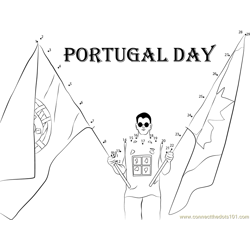Portugal Day Parade Dot to Dot Worksheet