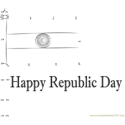 Watch Republic Day Dot to Dot Worksheet