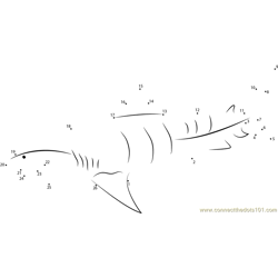 Tiger Shark Underwater Dot to Dot Worksheet