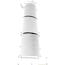 The Willis Tower Skyscraper Dot to Dot Worksheet