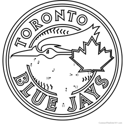 Toronto Blue Jays Logo Dot to Dot Worksheet