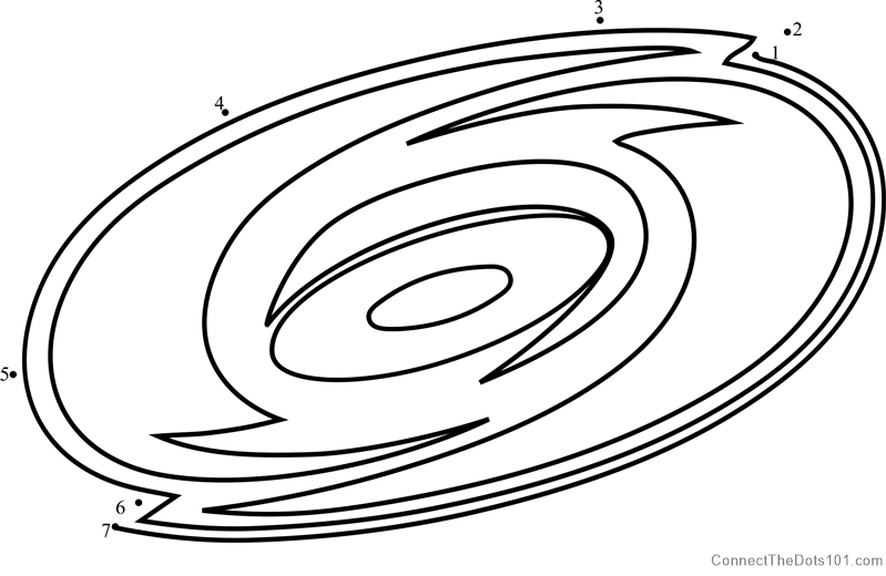 Carolina Hurricanes Logo Dot To Dot Printable Worksheet Connect The Dots
