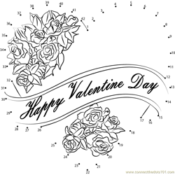 Happy Valentine's Day Everyone Dot to Dot Worksheet