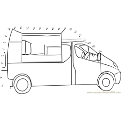 Mobile Catering Van Dot to Dot Worksheet