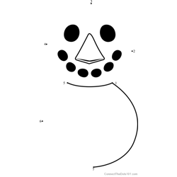 Snowman Animal Crossing Dot to Dot Worksheet