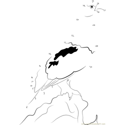 Stand on Hill Willow Ptarmigan Dot to Dot Worksheet