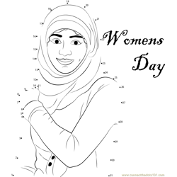 Best Women's Day Dot to Dot Worksheet