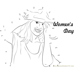 Women's Day Feel Better Dot to Dot Worksheet