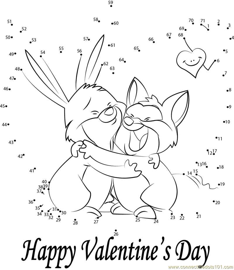 valentine connect the dots coloring pages - photo #8