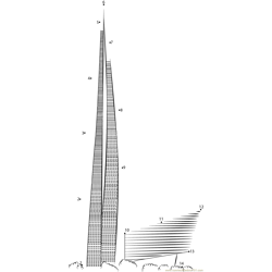 Oasis Tower Skyscraper Dot to Dot Worksheet