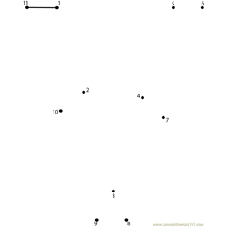 Alphabet V Dot to Dot Worksheet
