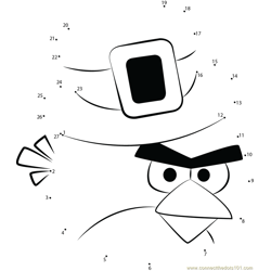 Angry Bird Dot to Dot Worksheet