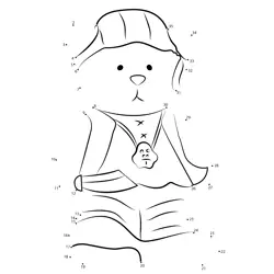 Complete the Teddy Bear Dot to Dot Worksheet
