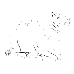 Relaxing Camel Figure Dot to Dot Worksheet