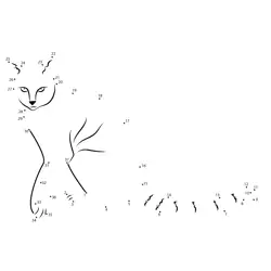 Curious Feline Sequential Recreation Dot to Dot Worksheet