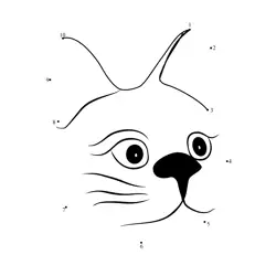 Feline Numeric Sequence Game Dot to Dot Worksheet