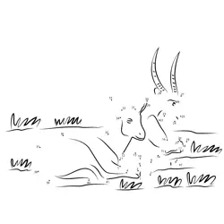 Creature Formed by Numbers Dot to Dot Worksheet